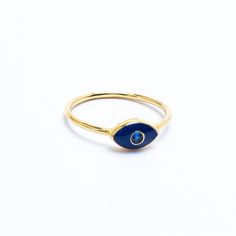 Evil Eye Enamel Gold Ring Spiritual Evil Eye Ring Jewelry, Adjustable Symbolic Blue Rings, Symbolic Evil Eye Jewelry Ring, Symbolic Evil Eye Ring Jewelry, Symbolic Adjustable Blue Rings, Blue Evil Eye Ring Jewelry, Symbolic Round Evil Eye Jewelry, Symbolic Evil Eye Jewelry, Evil Eye Ring Jewelry Gift