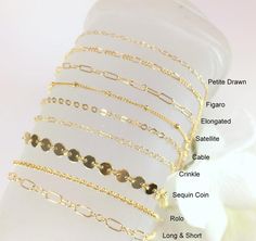 Dainty Chain Bracelet Gold Filled Bracelet Layering Bracelet | Etsy Adjustable Delicate Chain Charm Bracelet, Gold Dainty Charm Bracelet With Extender, Dainty Delicate Chain Bracelet As Gift, Dainty Delicate Chain Bracelet For Gifts, Adjustable Gold Charm Bracelet With Delicate Chain, Dainty Chain Bracelet As Gift, Delicate Gold Chain Bracelet As Gift, Delicate Gold Chain Bracelet For Gift, Delicate Adjustable Gold Charm Bracelet