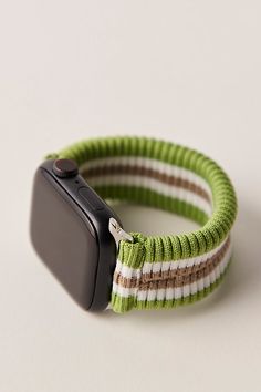 Elevate your smartwatch with this playful knit band featured in a ribbed fabrication and stretchy style for a comfy fit. * Lightweight design * Breathable * Silver connector **Please Note:** Compatible with Apple Watch® Series 1 through 7; fits both 38mm, 40mm and 41mm style | Sonix Apple Watch Band at Free People in Green Green Casual Adjustable Apple Watch Band, Casual Adjustable Green Apple Watch Band, Casual Apple Watch Band With Bracelet Strap, Casual Green Adjustable Apple Watch Band, Adjustable Casual Apple Watch Band, Adjustable Casual Watch Band, Casual Adjustable Bracelet Strap Apple Watch Band, Casual Bracelet Strap Apple Watch Band For Everyday, Adjustable Casual Apple Watch Band With Bracelet Strap