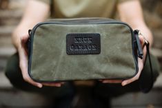 Canvas and Leather Dopp Kit P28 Shaving Essentials, Army Duffle Bag, Leather Dopp Kit, Leather Laptop Backpack, Birthday Bag, Leather And Canvas, Dopp Kit, Saddle Leather, Ykk Zipper