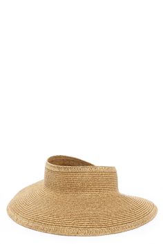 Protect yourself from sun rays all while looking fab in the San Diego Hat Co. Shade Stunner Beige Straw Visor! This woven travel-friendly visor unrolls from its handy elastic closure to a flexible visor with open top and a wide brim, Adjustable VELCRO ; strap. 4" brim. 23" adjustable interior circumference. 75% paper, 25% polyester. UPF 50+ sun protection. Imported. Lulus | Shade Stunner Beige Straw Visor. Adjustable Sun Hat For Sunbathing In Warm Weather, Adjustable Packable Sun Hat For Sunbathing, Packable Visor Hat For Spring, Lightweight Visor Sun Hat For Sunbathing, Packable Visor Sun Hat For Summer, Packable Visor Hat For Beach Season, Packable Visor Sun Hat For Beach Season, Lightweight Visor Hat For Sunbathing, Casual Packable Straw Hat For Sunbathing