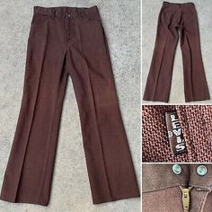 vintage LEVI’S big E pants Scovill Gardlok zipper 28 1/2” waist 31” inseam 70s | eBay Retro Levi's Bottoms With Pockets, Vintage Pants With Standard Cut Leg For Fall, Vintage Style Pants With Standard Cut Leg For Fall, Vintage Standard Cut Leg Pants For Fall, Vintage Fall Pants With Standard Cut Leg, Vintage Levi's Bottoms With Pockets, Retro Levi's Bottoms For Fall, Levi's Retro Wide Leg Bottoms, Levi's Vintage High-waist Bottoms