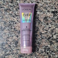 Loreal Ever Pure 3 Glossing Conditioner New 8.5 Fl Oz Ph 4.5-5.5 Balanced Intensifies Shine, Anti-Fade & Uv Filter. New From A Smoke & Pet Free Home. I Ship Daily From Illinois. Item Location Is Box D. Purple Conditioner, Deep Conditioner, Hair Cream, Color Treated Hair, Treated Hair, Smooth Hair, Hair Conditioner, L Oreal, Loreal Paris