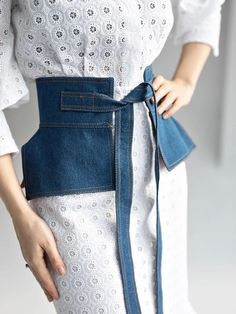 Denim Belt Skirt Belt Women Obi Belt Wrap Belt Womens - Etsy Denim Corset Belt, Black Corset Belt, Ropa Upcycling, Belt Corset, Corset Looks, Belt Skirt, Moda Denim, Look Formal, Belt Women