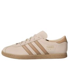 adidas originals Stadt Shoes 'Cream Tan' JI1886 Vintage Adidas High-top Sneakers, Retro Cream Sneakers With Round Toe, Adidas Logo Beige Sneakers For Streetwear, Retro Adidas Leather Sneakers With Logo, Beige Adidas Sneakers For Streetwear, Adidas Logo Beige Streetwear Sneakers, Cream Adidas Lace-up Sneakers, Vintage Adidas Sneakers With Logo, Vintage Beige Sneakers For Sports