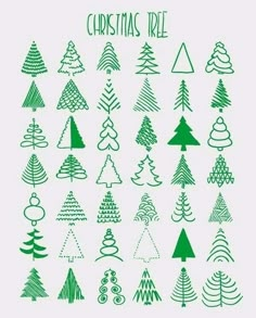 the christmas tree stickers are green and white