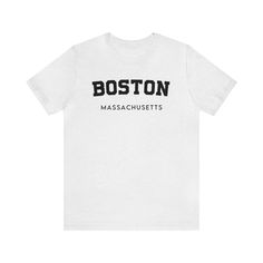 Featuring a classic design with the Boston skyline, this shirt is a must-have for anyone who loves the city and it's the perfect way to show off your love for one of America's most historic cities! Made with high-quality, breathable fabric, this shirt is comfortable and stylish. The Boston shirt is also a great way to show support for your favorite Boston sports team. Whether you're a lifelong Bostonian or just visiting the city, our Boston shirt is the perfect way to show your love for this ico Urban Style Tri-blend Pre-shrunk Tops, Urban Fitted T-shirt With Letter Print, Classic Summer Tops With Text Print, Urban Cotton Shirt Pre-shrunk, Boston Skyline, Boston Sports, Boston Massachusetts, Bella Canvas Tees, Chicago Illinois