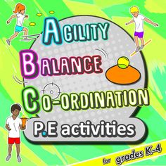 an activity book for children to practice balance and coordination with the words,'agility balance