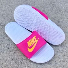 Wmns Nike Benassi Slides Just Do It Pinks Oranges Women Nike Benassi " Jdi" Hot Pink / Orange Women's Us Size 6 & 8 Condition: Brand New - Without Box *Satisfaction Is 100% Guaranteed* Additional Notes: Guaranteed To Be 100% Authentic Nike Merchandise (Purchased From An Authorized Nike Retailer) Woman Woman's Sandal Slide Sandals Color Comfortable Solar Red Deadly Neon Sz Size Wmns Nike Benassi Slides Just Do It Pinks Oranges Limited Pink Summer Slip-on Slides, Trendy Pink Slides For Spring, Sporty Slide Sneakers For Beach, White Slide Sneakers For Summer, White Slides For Leisure In Spring, White Slides For Spring Leisure, Nike Pink Slides For Summer, Nike Slides For Summer Streetwear, Pink Nike Casual Slides