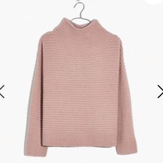 Madewell Sweater, New With Tags. Size Xl. Blush/Light Pink Color. Super Soft And Comfy. Cable Turtleneck Sweater, Green Turtleneck, Navy Blue Sweatshirt, Yarn Sweater, Henley Sweater, Ribbed Turtleneck Sweater, Sweater Crop, Madewell Sweater, Womens Turtleneck