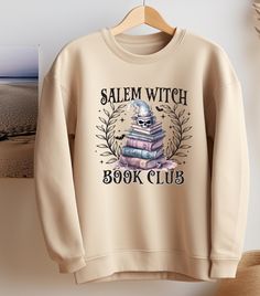 About this item Salem witch book club sweatshirt, Halloween sweatshirt, sweater, Halloween special, adult sweatshirt, desıgn gift, spooky season sweatshirt  We make design t-shirts, sweatshirts and hoodies that you can use at every special moment of your life and give as a gift to you and your loved ones... We are looking forward to adding color to your life... *  We use the Gildan Soft Style brand.  ---How To Order --- * Please, check and review all photos * Choose your t-shirt size and color * Salem Witch, Witch Books, Club Sweatshirts, Sweatshirt Halloween, Halloween Sweatshirt, Make Design, Soft Style, Spooky Season, Book Club