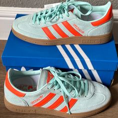 Brand New In Box. Adidas Spezial. Size 8 Women’s (6.5 Uk). Adidas Spezial Colors, Spezial Shoes, Adidas Spezial, Adidas Blue, Size 8 Women, Swag Shoes, Blue Adidas, Christmas List, Adidas Shoes