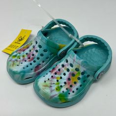 New With Tags. Toddler Tie Dye Slip On Water Shoes Fits Sizes 6/7. Cute Blue Non-slip Clogs, Summer Playtime Clogs With Round Toe, Cute Summer Clogs For Playtime, Summer Clogs With Round Toe For Playtime, Cute Summer Playtime Clogs, Blue Non-slip Fun Clogs, Fun Blue Non-slip Clogs, Playful Blue Round Toe Clogs, Playful Blue Closed Toe Clogs