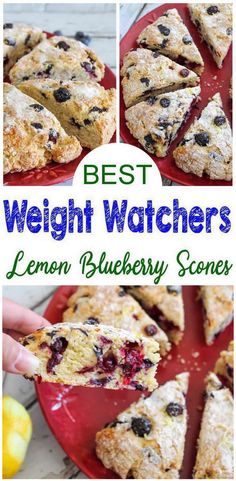 the best weight watchers lemon blueberry scones are made with fresh fruit and sugar