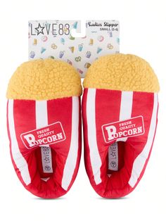 These plush snack-themed slippers are designed to keep your feet warm and comfortable. Featuring a soft, cushioned interior and a fun, food-inspired shape, they're perfect for lounging around the house.  Ideal for snack lovers and those who appreciate cozy, playful designs.Women's Funny Snack Plush Slippers Unisex Cozy Warm Indoor Footwear Featuring Donut Popcorn Designs, Perfect For Relaxing At Home Or As A Fun Holiday Gift Popcorn Cool,Elegant,Funky,Fashionable    Letter,Food & Beverage Bedroo Novelty Slippers, Relaxing At Home, Fluffy Cushions, Food Inspired, Plush Slippers, Bedroom Slippers, Slippers Women, Slippers Cozy, Cute Teddy Bears