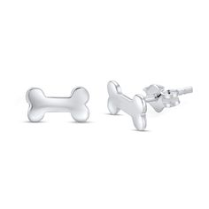 Perfect for the dog lover, these sterling silver bone stud earrings make a fun gift for any special occasion. Fashioned in sterling silver Each bone-shaped earring adds a cute touch to your casual looks. These post earrings secure comfortably with friction backs. Black Friday Specials, Teeth Jewelry, Dog Bone, Sterling Silver Earrings Studs, Earring Backs, Designer Earrings, Dog Lover, Post Earrings, Fashion Earrings