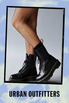 An icon reimagined with fiercely punk-inspired details in this platform iteration of Dr. Martens’ classic 8-eye combat boot. Smooth leather boot cut above ankle with an 8-eye lace-up closure and back pull tab. With their air-cushioned sole with top-stitch detailing complete with cotton laces, metal eyelets and a slightly raised heel. Finished with their signature slip-resistant rubber sole in a towering platform with iconic yellow stitching. Content + Care Leather, rubber Spot clean Imported Size This item runs large. You may choose to order 1 size down Heel height: 2" Platform height: 1.5" Shaft height: 6.5" | Dr. Martens Jadon Platform 8-Eye Boot in Black, Women's at Urban Outfitters Dr Martens Jadon, Punk Inspiration, Combat Boot, Leather Boot, Clothing Apparel, Pull Tab, Cotton Lace, Dr. Martens, Smooth Leather