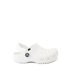 Crocs Classic Clog - Toddler - White | Journeys White Synthetic Clogs For Outdoor Activities, White Slip-resistant Clogs For The Beach, Casual White Clogs For Outdoor Activities, Synthetic Clogs For Outdoor Activities In Spring, Waterproof White Synthetic Clogs, White Waterproof Synthetic Clogs, Waterproof White Clogs With Round Toe, White Waterproof Clogs With Round Toe, White Waterproof Slip-on Clogs