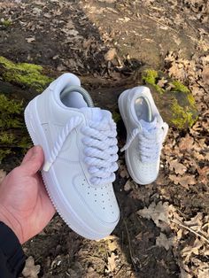 Rope Lace White' AF1 Customs made by AF1essentials  AF1 Customs by AF1essentials All of our Customs are Hand Painted & Made to Order - *Durable Leather paint used  *Waterproof  *Matt Finish Product  Our Customs can be ordered in all sizes from Toddlers to Adults - If you cannot find the size you are after, please contact us and we can assist you further!  We use Royal Mail for our Delivery Partners  Our Customs can take anywhere between 1-4 weeks Maximum depending on how busy we are at the time Luxury Nike Air Force 1 Lace-up Urban Style, White Af1, Af1 Custom, Black Hair Updo Hairstyles, Custom Af1, Shoe Room, All Nike Shoes, Air Force 1 Custom, White Rope