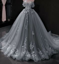 Gaun Tulle, Dress Ball Gown, 파티 드레스, Princess Ball Gowns, Cute Prom Dresses, Fantasy Gowns