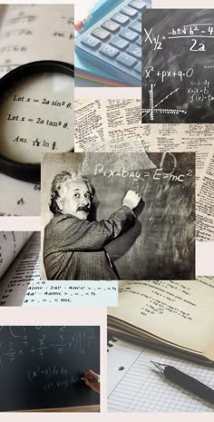 a collage of photos with many different types of writing