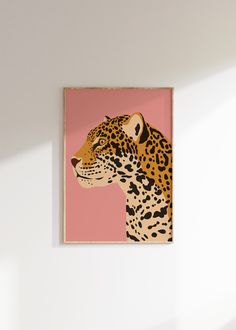 Jaguar Art Print | Jungle Wall Art | Modern Boho Artwork | Big Cat Poster | Jaguar Illustration | Jungle Safari Art | Printable Wall Art | Feline Print | Instant Download Jungle Safari Jaguar - Pink Background - - - INSTANT DOWNLOAD - - - Add a touch of beauty and color to your space! Printable art is a simple and affordable way to personalize your space. Print from home, your local print shop, or use an online printing service and have your prints delivered straight to your door. - - - WHAT'S I Jaguar Illustration, Mural Jungle, Chat Illustration, Jaguar Art, Boho Artwork, Safari Art, Jungle Wall Art, Jungle Wall, Jungle Art