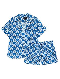 ZOEY pajama set Blueberries - Lesley Evers-Blue-blueberries-cotton PJs Casual Sleepwear With Fruit Print For Loungewear, Blue Floral Print Relaxed Fit Sleepwear, Cotton Floral Print Sleepwear For Overnight, Summer Short Sleeve Sleepwear For Overnight, Summer Sleepwear With Relaxed Fit For Overnight, Blue Printed Cotton Sleepwear, Blue Floral Print Short Sleeve Sleepwear, Blue Cotton Sleepwear For Overnight, Blue Printed Short Sleeve Sleepwear