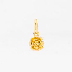 Gold January Carnation Birth Flower Pendant– Think Goodness Carnation Flower Jewelry, Dainty Flower Charm For Gift, Flower Charm Necklace For Birthday Gift, Birth Flower January, Carnation Birth Flower, Celebrate January, Carnation Jewelry, Mismatched Earrings Studs, January Carnation