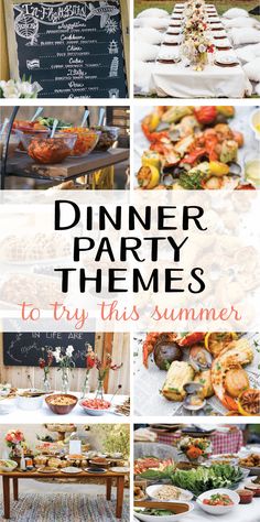 dinner party themes to try this summer