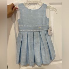 Purchased For A Wedding To Be The Flower Girl But Wasn’t Used In The End. Says Size 3 But Can Fit 2-3.5 Year Old. Brand New With Tags In The End, Kids' Dresses, Occasion Dresses, A Wedding, Year Old, The End, Flower Girl, Colorful Dresses, Light Blue