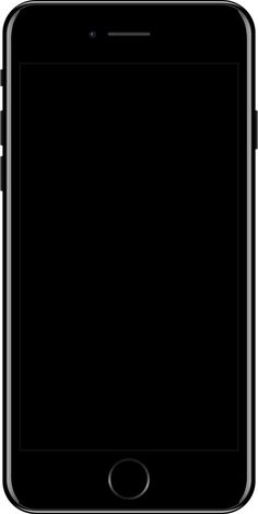 an iphone is shown in black and white