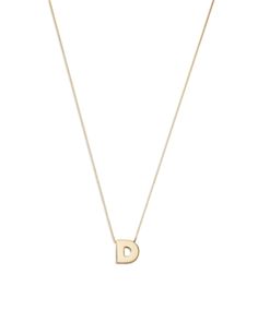 Bloomingdale's Initial Pendant Necklace in 14K Yellow Gold, 16 - 100% Exclusive Formal Yellow Gold Initial Necklace, Classic Yellow Gold Initial Necklace For Formal Occasions, Formal Classic Yellow Gold Initial Necklace, Formal Yellow Gold Hallmarked Initial Necklace, Initial Pendant Necklace, Exclusive Jewelry, Initial Pendant, Jewelry Accessories, Initials