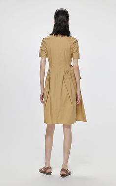 Dresses / JNBY Crewneck Pleated Short Sleeve Dress – JNBYPLUS Fitted Beige Pleated Midi Dress, Summer Office Dress With Stretch, Classic Stretch Summer Dresses, Stretch Summer Office Dress, Classic Spring Midi Dress With Stretch, Classic Stretch Midi Dress For Spring, Classic Stretch Spring Midi Dress, Stretch Cotton Midi Dress For Work, Solid Stretch Dresses For Daywear