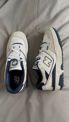 New Balance 550 Navy Blue, Essential Shoes, Nb Shoes, Sneakers Outfit Men, Skor Sneakers, Navy Blue Shoes, Dr Shoes, Pretty Shoes Sneakers, Fresh Shoes