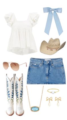 Cowgirl boots // country concert // cowgirl outfit Country Music Outfit, Consert Outfits, Megan Moroney, Concert Outfit Summer, Cowgirl Outfit, Fest Outfits, Western Wear Outfits