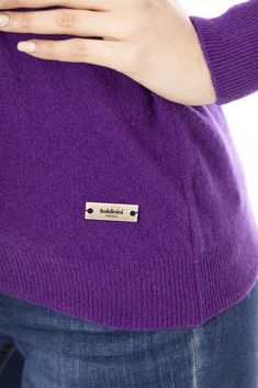 Wrap yourself in the epitome of Italian luxury with the Baldinini Trend Long Sleeve Crewneck Sweater. Expertly crafted in Italy, this sumptuous blend of 95% wool and 5% cashmere promises to envelope you in comfort and keep you warm in the chicest way possible. The purple hue adds a pop of color to any ensemble, while the signature Baldinini monogram, rendered in sleek metal, gives a nod to the brand’s renowned craftsmanship and attention to detail. A must-have piece for the fashion-forward indiv Crewneck Design, Sweater Trends, Purple Sweater, Fashion Website, Winter Coats Jackets, Seychelles, Sweater Sleeves, Crewneck Sweater, Wool Sweater