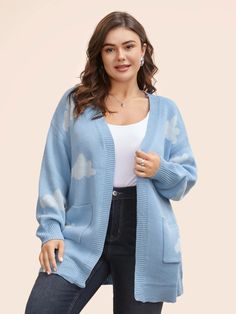 Cloud Drop Shoulder Patch Pocket Cardigan – BloomChic Cardigans Women, Trendy Sweaters, Pocket Cardigan, Pocket Belt, Dream Wardrobe, Shoulder Sleeve, Cardigans For Women, Drop Shoulder, Patch Pocket