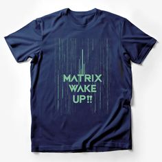 Matrix Wake Up Green Code T-Shirt, Cyber Print Tee, Geek Nerd Clothing, Unisex Graphic Shirt Male T-Shirt Custom graphic T-Shirt.Customize your color Unisex Shirt Design, Sci Fi Clothing, Nerd Outfits, Mens Tees Fashion, Geek Clothes, Cartoon Tops, Cyberpunk Fashion, Shirt Female, Fan Shirts