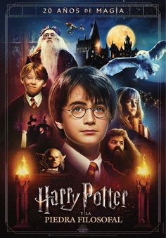 the poster for harry potter's film, which is being released in spanish and english