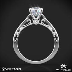 Verragio ENG-0409R Cathedral Solitaire Engagement Ring Veragio Engagement Rings, Cathedral Solitaire Engagement Ring, Solitaire Engagement Ring Cathedral, Rose Gold Oval Engagement Ring, Verragio Engagement Rings, Heart Shaped Diamond Ring, Rose Gold Engagement Ring Vintage, Handmade Sterling Silver Rings, Round Engagement Rings