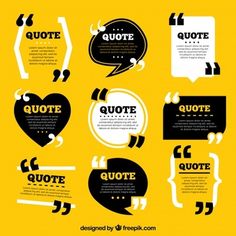 a bunch of speech bubbles with quotes on them