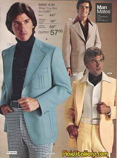 . Moda Disco, 1970s Mens Fashion, 70s Fashion Men, Fashion 60s, 1970s Men, Disco Fashion, Fashion 1970s, 70s Inspired Fashion