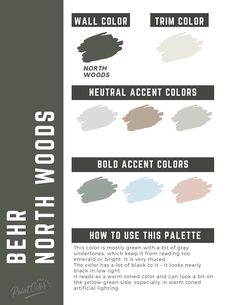 the different shades of paint that you can use to create your own wall color scheme