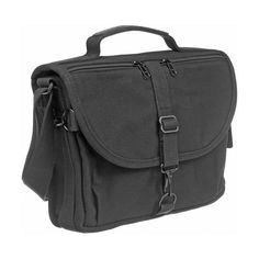 an image of a black messenger bag