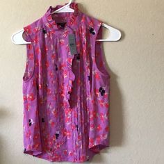 Nwt Size: Xsp Ann Taylor Petites Fabric Content And Measurements Included In Images. Purple Sleeveless Blouse For Spring, Sleeveless Blouse, Pink Red, Ann Taylor, Black Color, Blouses, Womens Tops, Purple, Floral