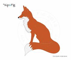 an image of a fox sitting down