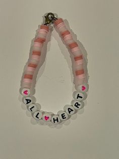 This all heart bracelet is a perfect gift for you or a good friend. Friendship Heart Beads Jewelry, Gift Heart Bracelet With Colorful Round Beads, Cute Heart Beads Beaded Bracelets For Valentine's Day, Cute Heart Beaded Bracelets For Valentine's Day, Cute Heart-shaped Beaded Bracelets For Valentine's Day, Valentine's Day Beaded Bracelets With Heart Charm, Trendy Heart Beads Jewelry As Gift, Trendy Heart Beads Jewelry Gift, Trendy Heart Beads Jewelry For Gifts