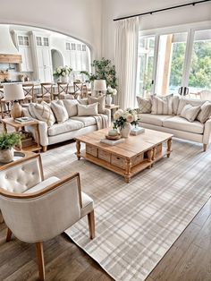 Summer Living Room Decor, Farm House Livingroom, Summer Living Room, Farmhouse Interior, Home Rugs, Future House