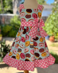 Donut Sprinkle Dress Donut Sprinkle, Donut Dress, Bug Clothing, Donut Themed Birthday Party, Ice Cream Cupcakes, Cute Donuts, Donut Shop, Themed Birthday Party, Fun Day