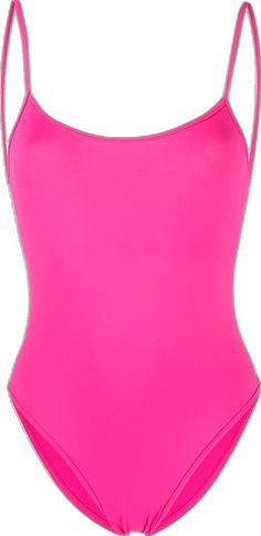 Pink Low Back Swimwear For Swimming, Pink Fitted Scoop Neck Swimwear, Fitted Pink Scoop Neck Swimwear, Pink Fitted Swimwear With Scoop Neck, Pink Fitted Swimwear With Low Back, Fitted Low Back Pink Swimwear, Fitted Pink Swimwear With Low Back, Pink Swimwear With Moderate Back Coverage For Summer, Pink Stretch Scoop Neck Swimwear